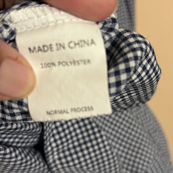 Simplee Plus Checkered Pullover Pleated Dress black / white plus size 2XL - Picture 8 of 12